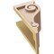 Ekena Millwork 6"W x 6"D x 12"H Wide Scroll Rough Cedar Woodgrain TimberThane Corbel, Primed Tan CORUR06X06X12SCRRCPR - alternate 2